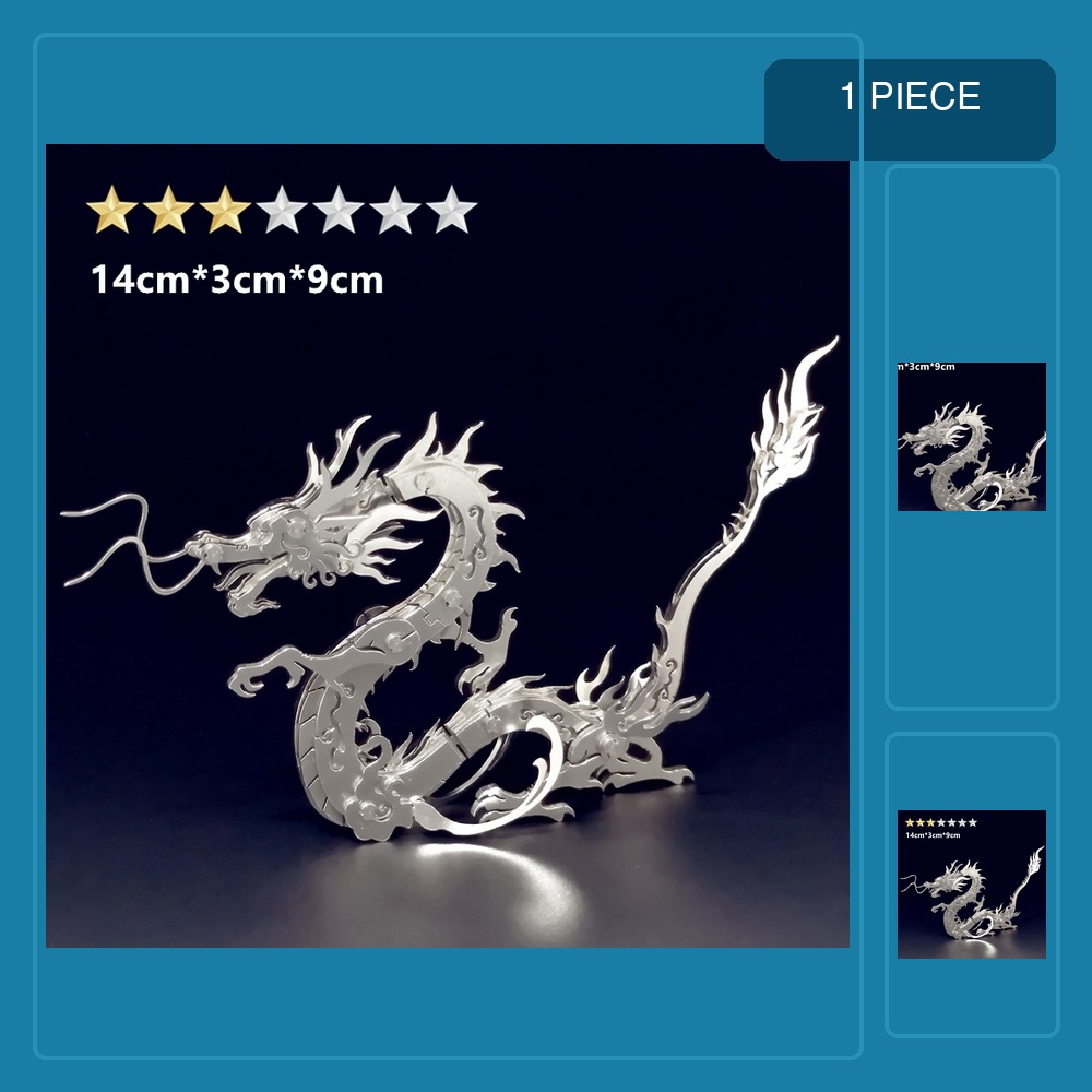 Metal 3D Puzzle Stainless Model Kit - 3Dメタルパズル 子供・大人向けDIY組み立て機械 ビッグユニコーン動物モデル ステンレス製組み立てキット 知育玩具