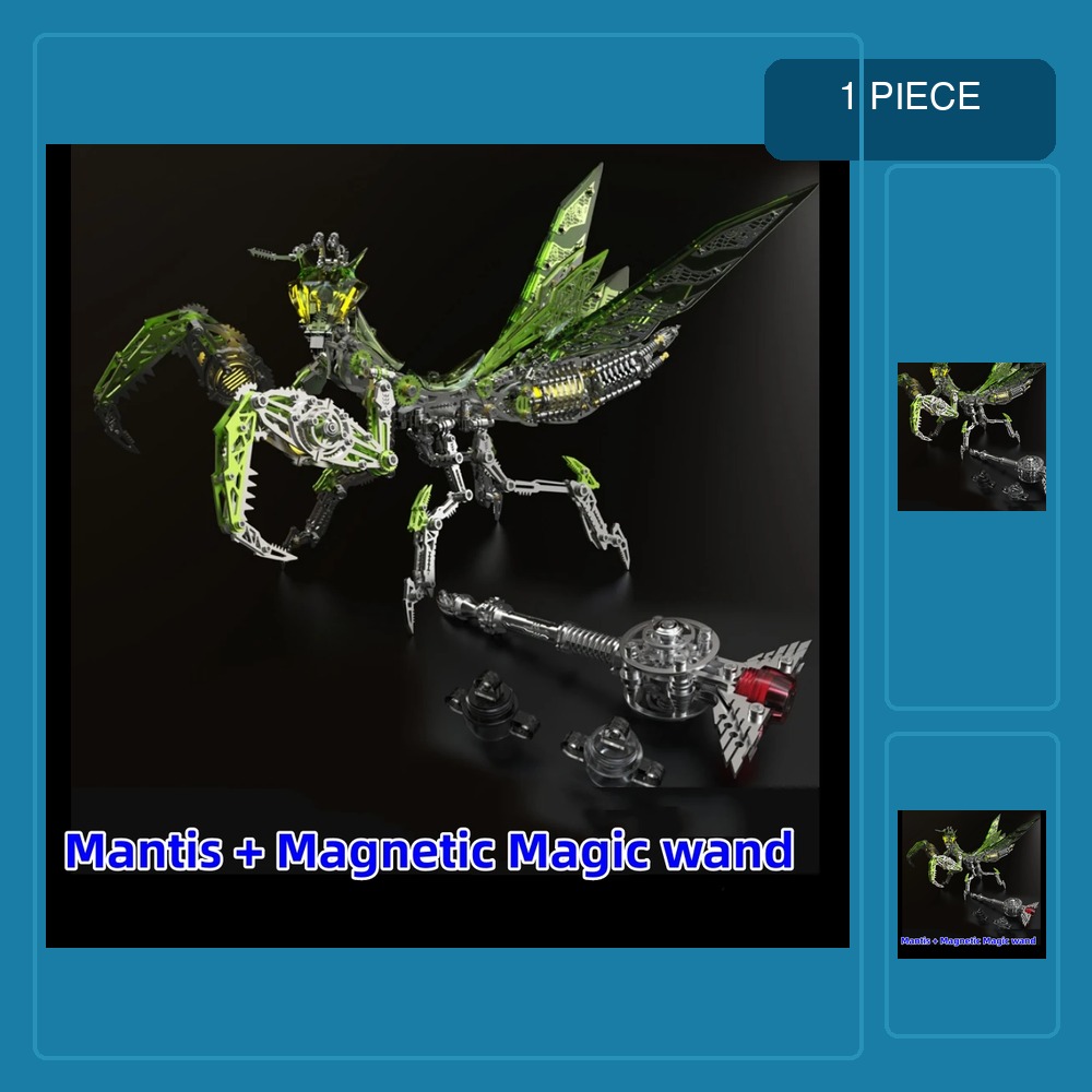 Metal 3D Puzzle Stainless Model Kit - 3Dパズル メカニカルマンティス メタルモデルキット DIY パンクマンティス ステンレススチール製昆虫組み立て玩具