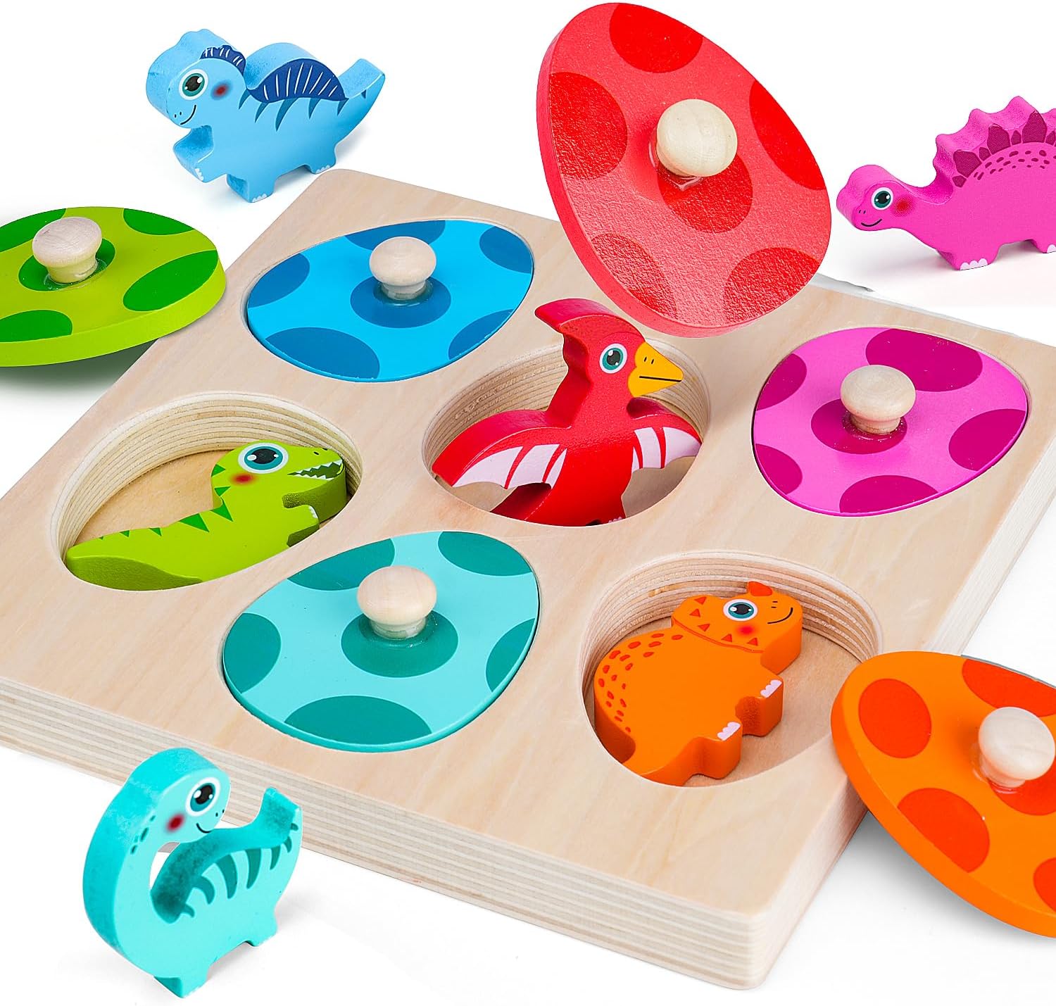 3D Wooden Mechanical Puzzle Marble Run - 木製恐竜ジグソーパズルおもちゃモンテッソーリペグパズルゲーム子供幼児 3D 木製早期学習知育玩具ギフト用