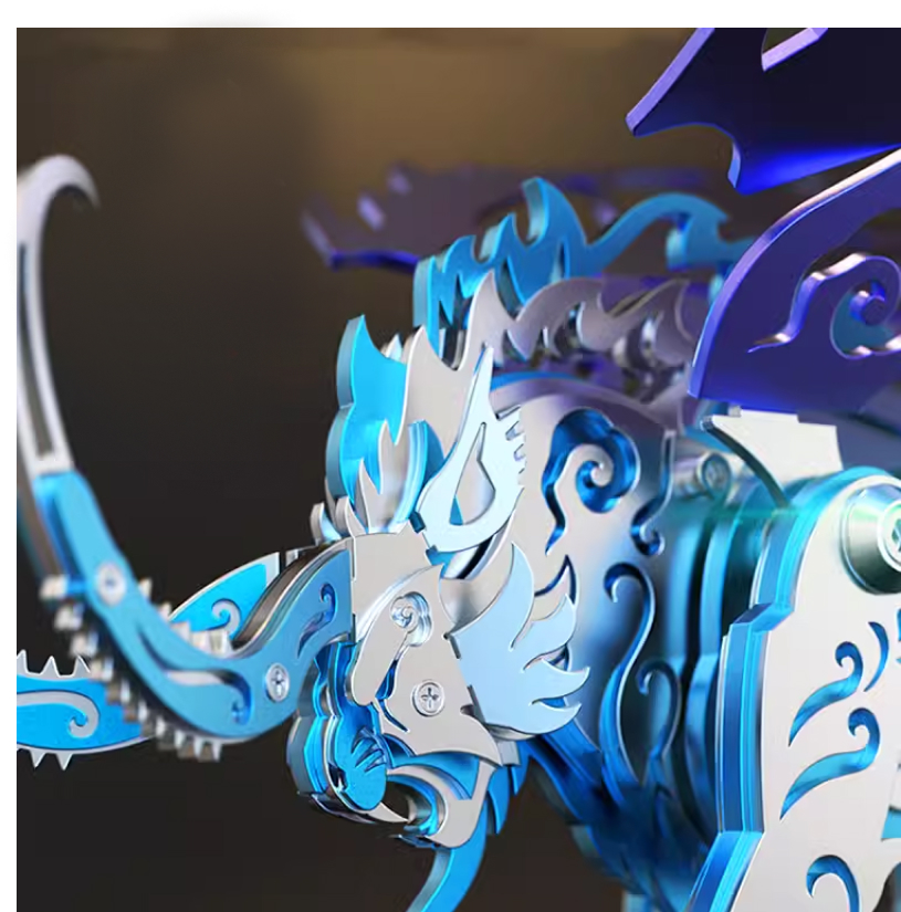 Qiongqi-diyアセンブリ3Dメカニカルパズル、金属モ - Metal 3D Puzzle Stainless Model Kit のレビューと価格