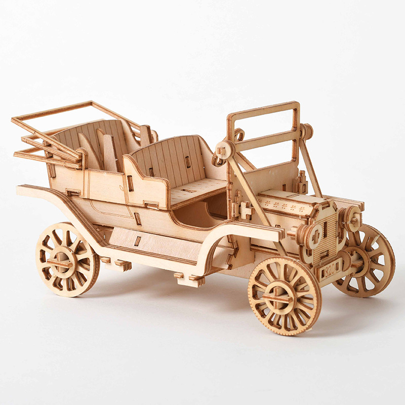 3D木製パズルDIYキット - レーザーカットの帆船、複葉機 - Laser Cut Wooden Model Kit Assembly のレビューと価格