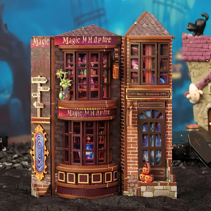 DIYブックヌックシェルフインサートキット マジックアレイ  - Book Nook Shelf Insert Alley Diy のレビューと価格