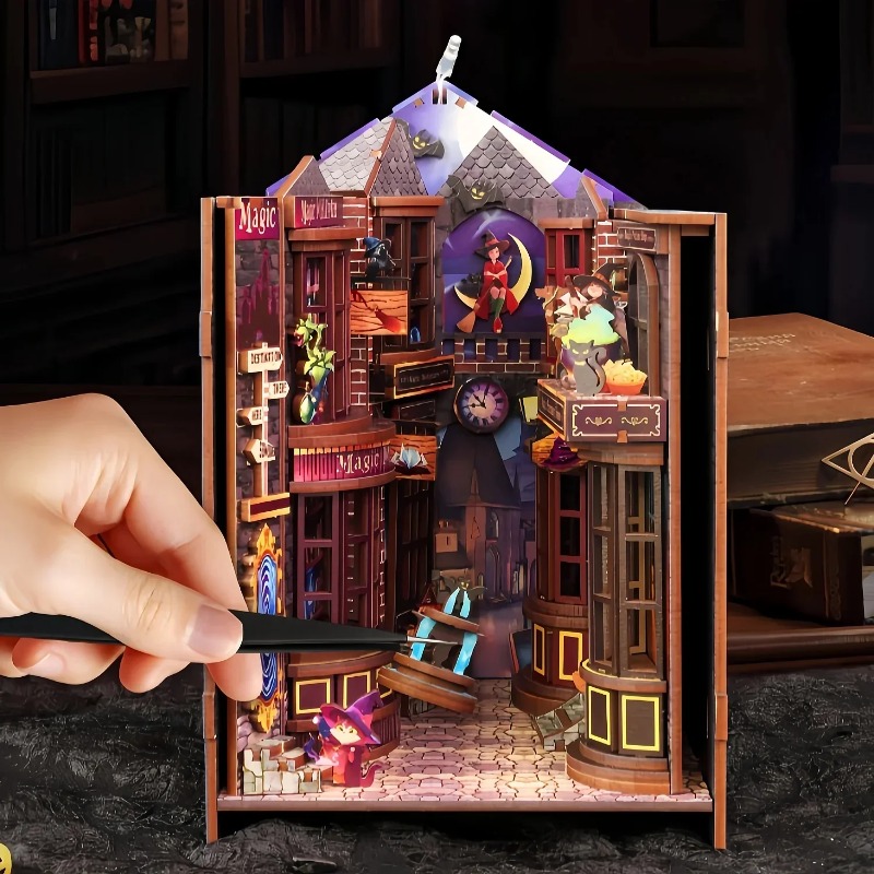 DIYブックヌックシェルフインサートキット マジックアレイ  - Book Nook Shelf Insert Alley Diy のレビューと価格