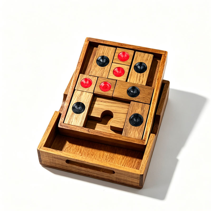 古典的な華龍道パズル スライディングブロックパズル 大人と子 - 3D Wooden Mechanical Puzzle Marble Run のレビューと価格
