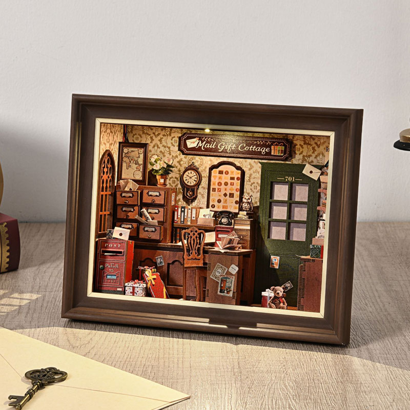 DIY 3D木製ブックヌックキット ミニチュアドールハウス  - Miniature Led Light Kit For Dollhouse のレビューと価格