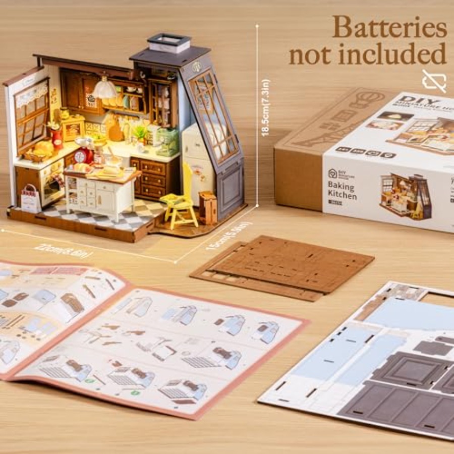 大人向けDIYミニチュアハウスキット、LEDライト付きミニ木 - Miniature Led Light Kit For Dollhouse のレビューと価格