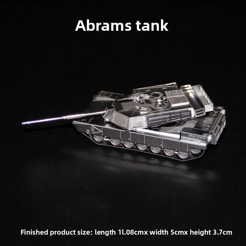 M1エイブラムス 3D金属パズル 戦車モデルキット ステンレ - Metal 3D Puzzle Stainless Model Kit のレビューと価格