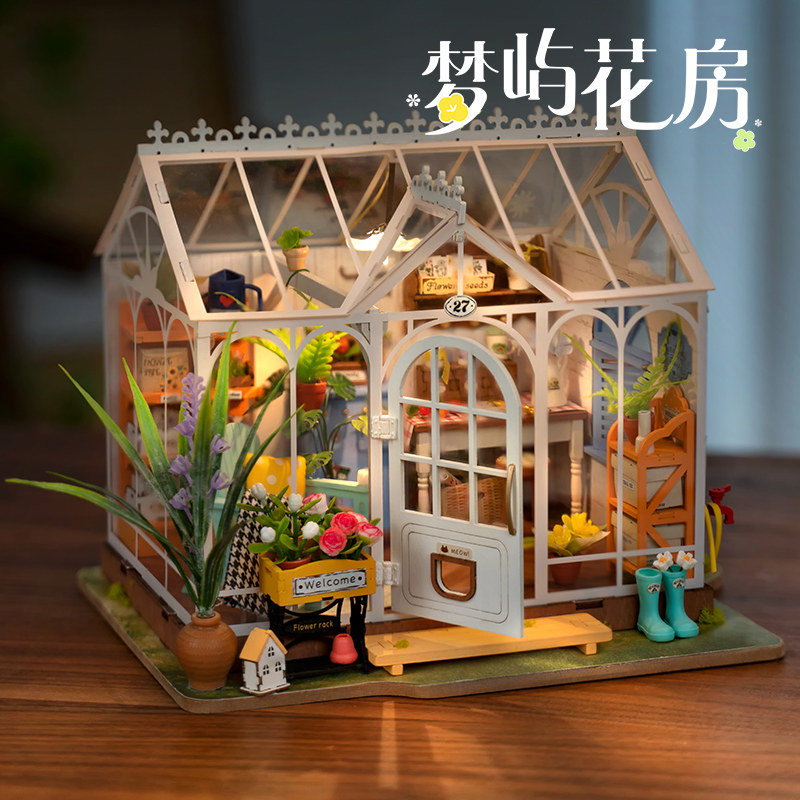 ドリームアイランドフラワーハウス DIY ミニチュアドールハ - 3D Wooden Mechanical Puzzle Marble Run のレビューと価格