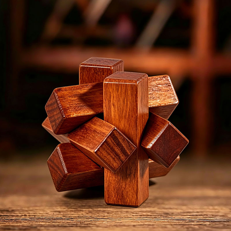 木製ノットパズル IQ ロジックトレーニング ロック解除 イ - 3D Wooden Mechanical Puzzle Marble Run のレビューと価格