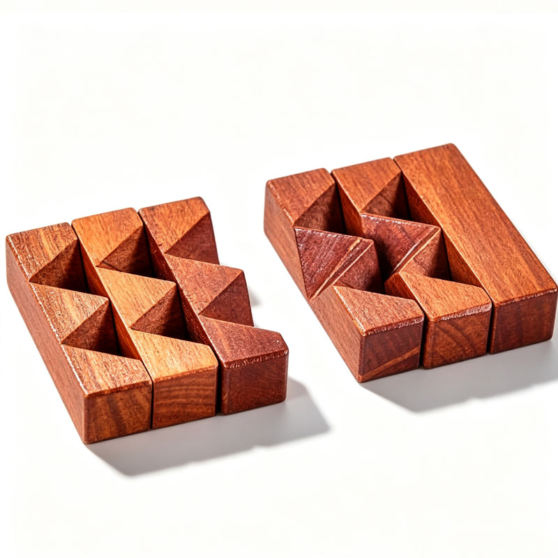 木製ノットパズル IQ ロジックトレーニング ロック解除 イ - 3D Wooden Mechanical Puzzle Marble Run のレビューと価格