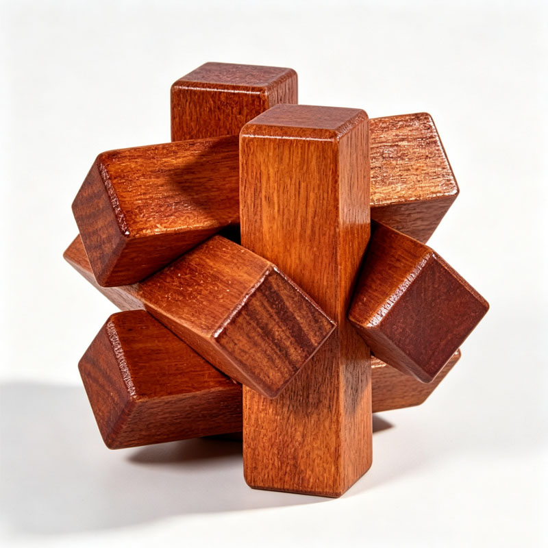 木製ノットパズル IQ ロジックトレーニング ロック解除 イ - 3D Wooden Mechanical Puzzle Marble Run のレビューと価格