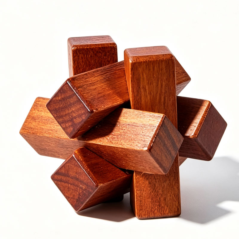 木製ノットパズル IQ ロジックトレーニング ロック解除 イ - 3D Wooden Mechanical Puzzle Marble Run のレビューと価格