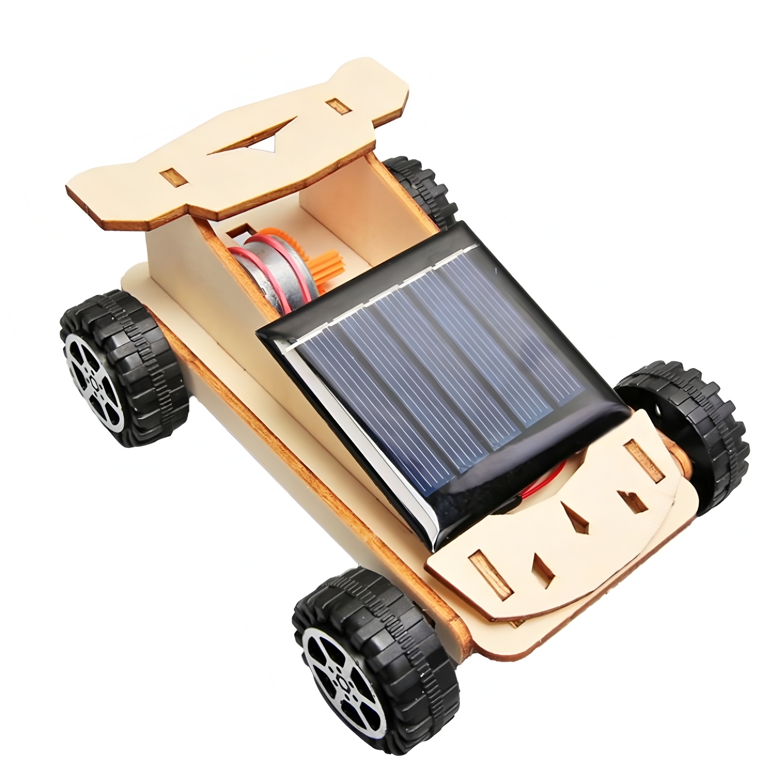 ソーラーカー、子供用DIY手作り組み立てモデル、子供用DIY - 3D Wooden Mechanical Puzzle Marble Run のレビューと価格