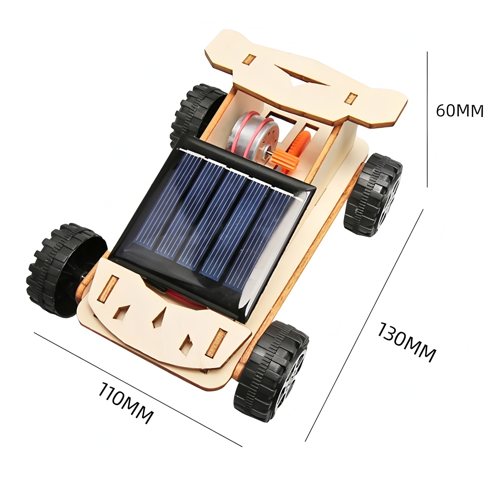 ソーラーカー、子供用DIY手作り組み立てモデル、子供用DIY - 3D Wooden Mechanical Puzzle Marble Run のレビューと価格