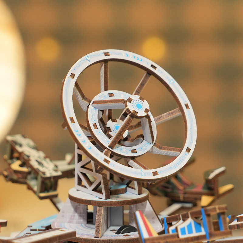 DIY ミュージックボックス組み立てキット – 171ピース - Music Box Wooden 3D Puzzle Rotating のレビューと価格