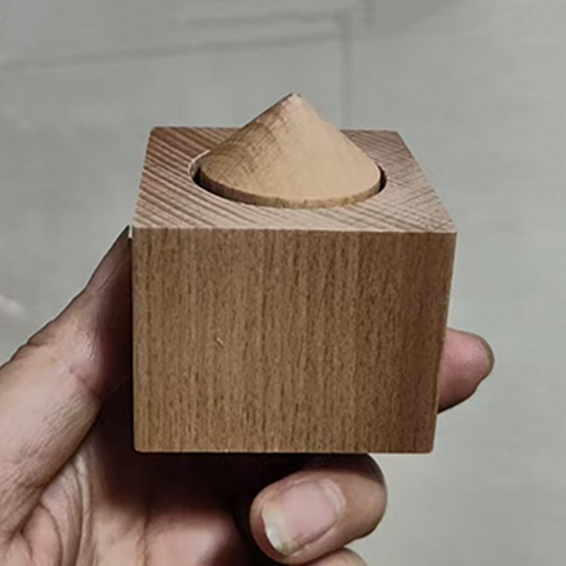 不可能な木製ブロックは、シリンダーのクローズアップを表現しま - 3D Wooden Mechanical Puzzle Marble Run のレビューと価格