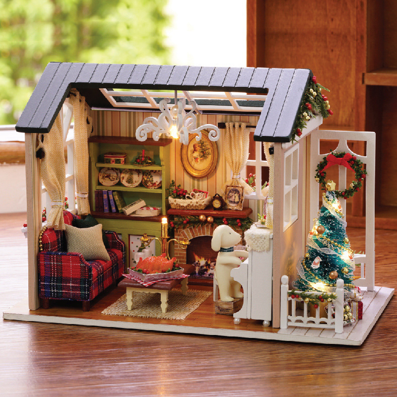 ミニチュアドールハウスキット LEDライト付き DIY木製コ - Miniature Led Light Kit For Dollhouse のレビューと価格