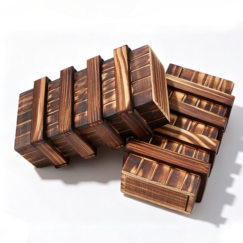 クラシックな3D脳トレ木製パズル、魔法のギフトボックス、隠し - 3D Wooden Mechanical Puzzle Marble Run のレビューと価格