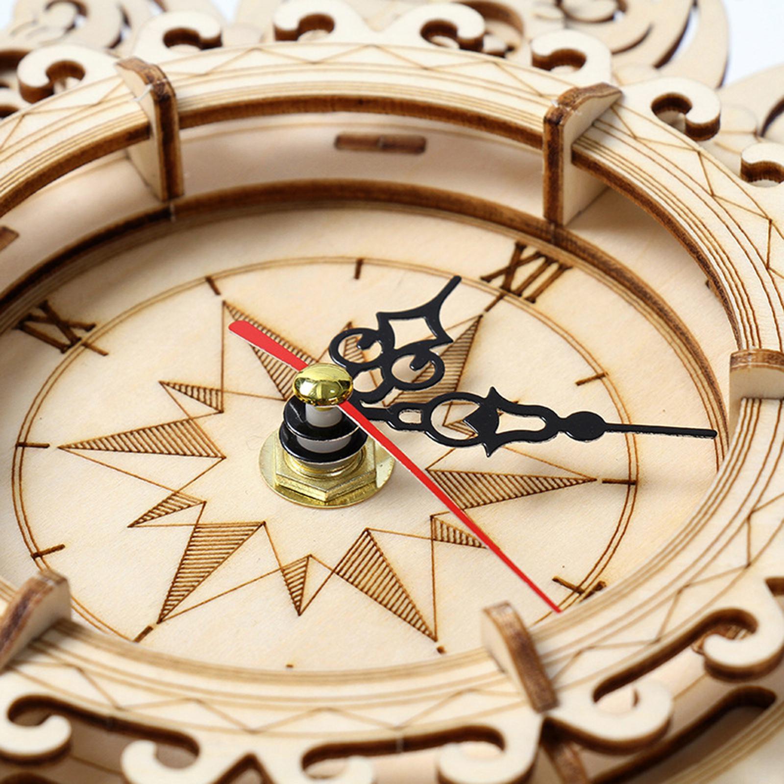 3D木製メカニカル振り子時計パズルキット。DIYでアナログ式 - Wooden Clock Puzzle Mechanical Pendulum のレビューと価格