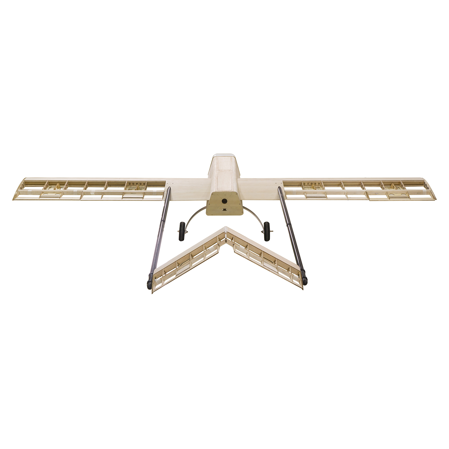 RC飛行機レーザーキットカットバルサ材飛行機RQ7シャドウフ - Laser Cut Wooden Model Kit Assembly のレビューと価格