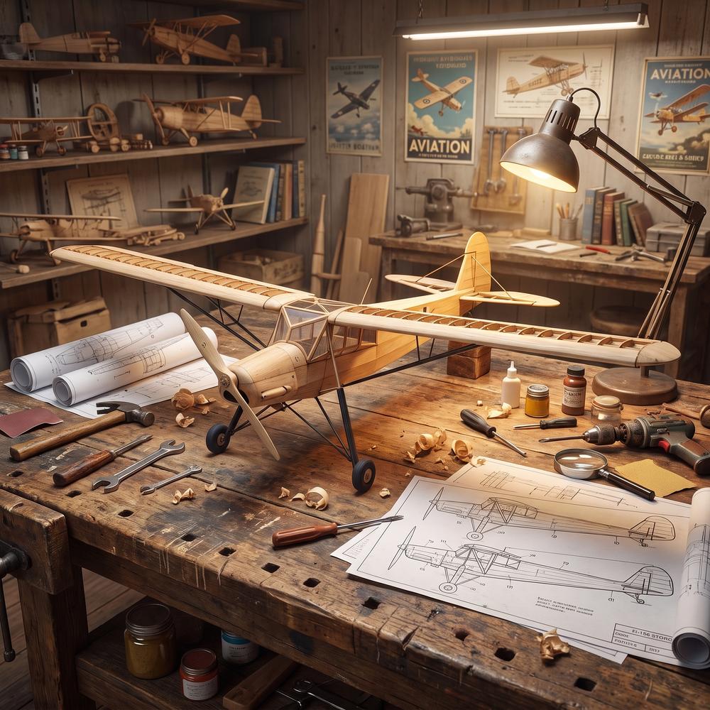 FI-156 500mm ヴィンテージバルサウッドモデルキッ - Laser Cut Wooden Model Kit Assembly のレビューと価格