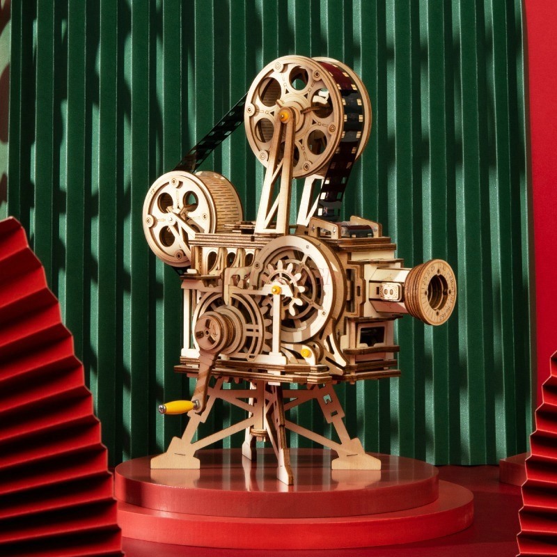 3D木製機械振り子時計パズル、機械歯車おもちゃ組み立てセット - Wooden Clock Puzzle Mechanical Pendulum のレビューと価格