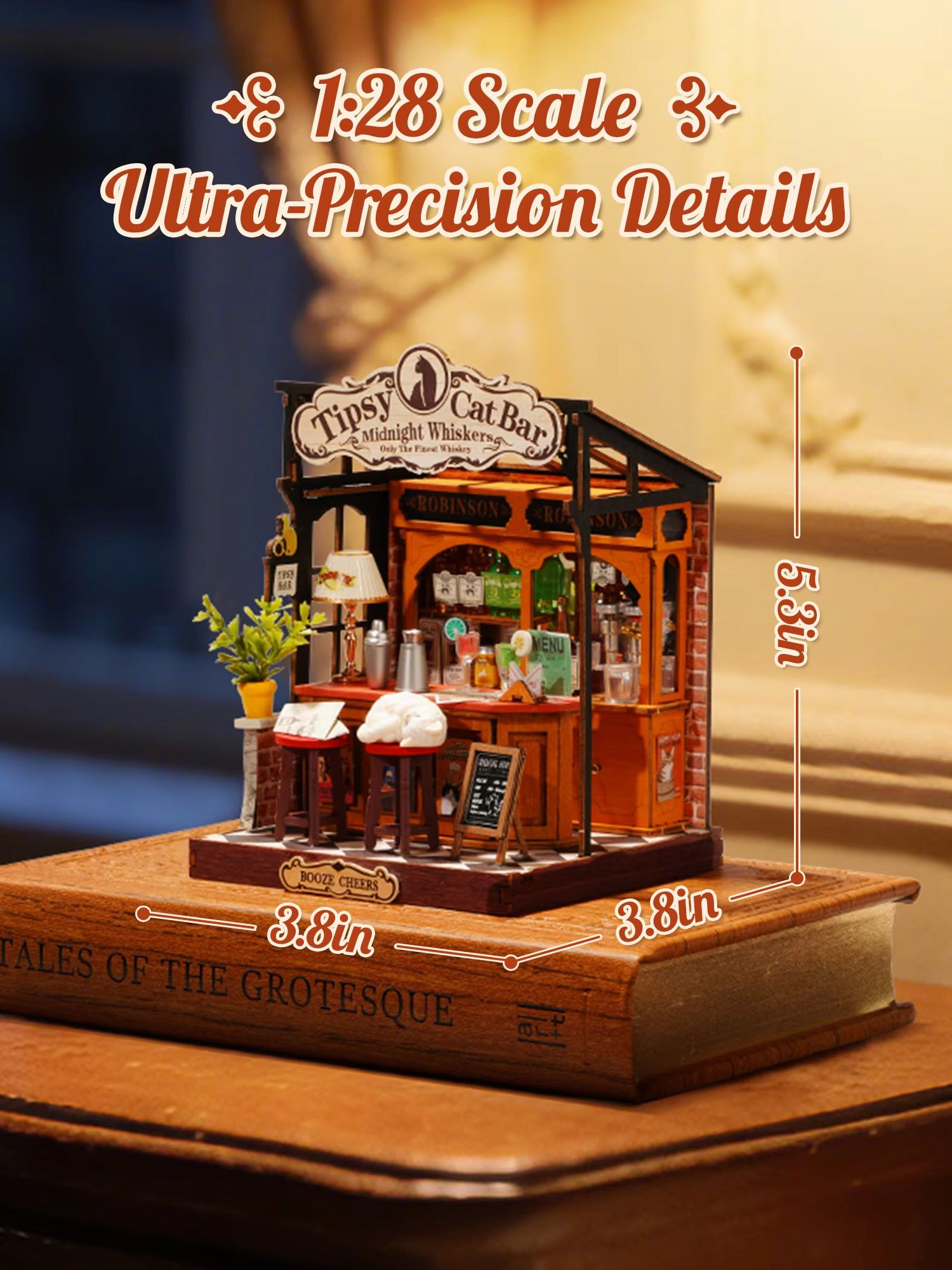 Rolife DIYミニチュアハウスキット Tipsy Ca - 3D Wooden Mechanical Puzzle Marble Run のレビューと価格
