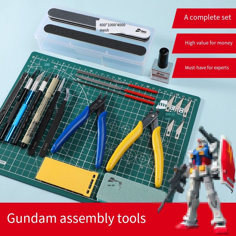 ガンプラ組み立て用初心者向けツールキット - サイドカッター - Modeling Tool Kit Tweezers Hobby Knife のレビューと価格