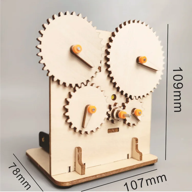 DIY 3D木製ギアパズル。電動で動くレーザーカットのSTE - 3D Wooden Mechanical Puzzle Marble Run のレビューと価格