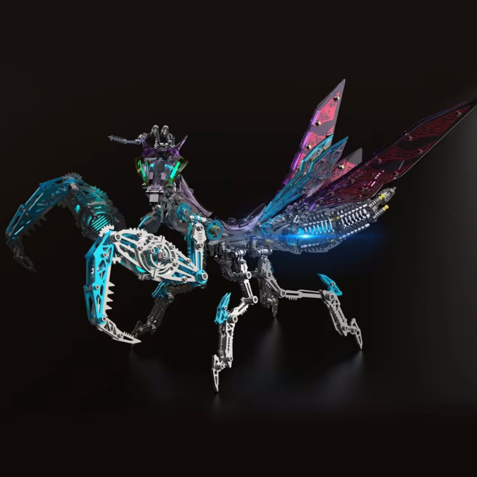 3Dパズル、メカニカル・マンティス、金属製モデルキット、DI - Metal 3D Puzzle Stainless Model Kit のレビューと価格