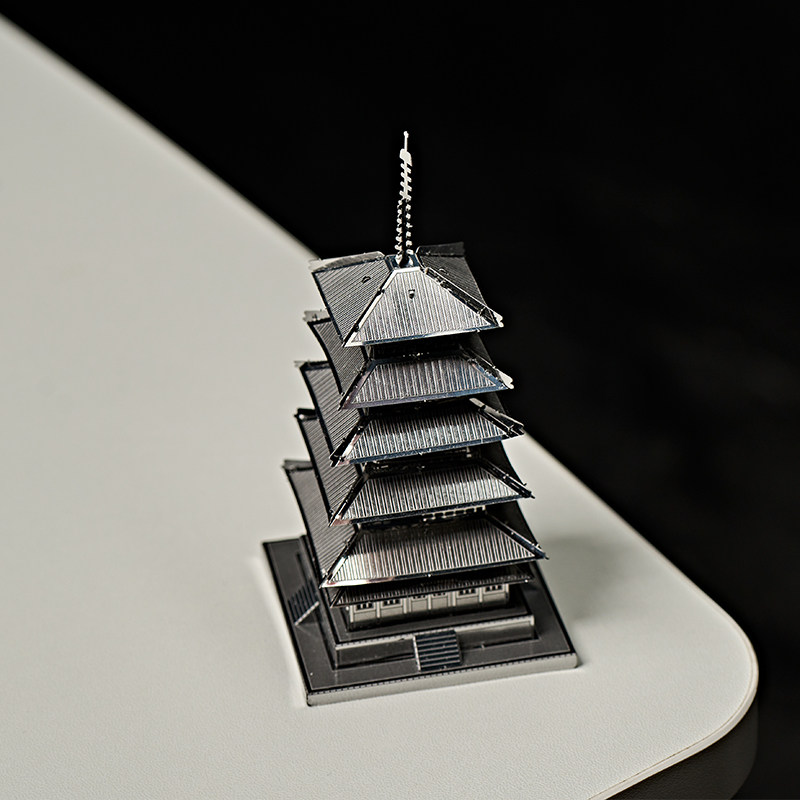 DIY 3Dステンレス製メタルパズル五層塔モデル組み立てキッ - Metal 3D Puzzle Stainless Model Kit のレビューと価格