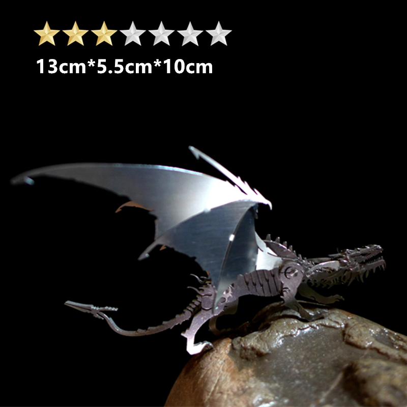 3D メタルパズル子供大人 DIY 組立機械ビッグユニコーン - Metal 3D Puzzle Stainless Model Kit のレビューと価格