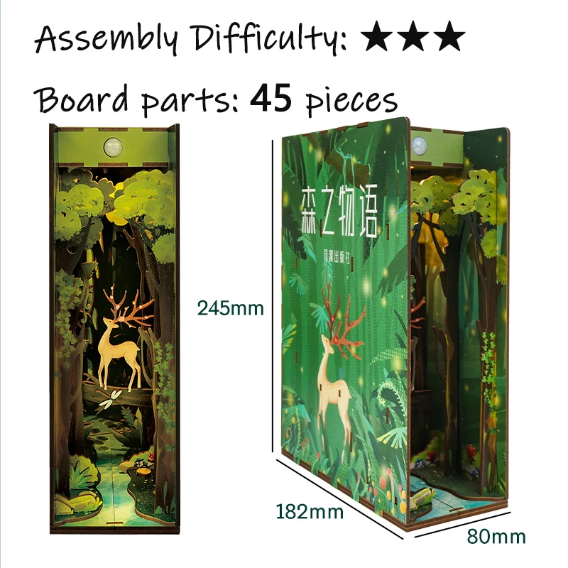 DIY木製ブックnookシェルフインサートキット、ミニチュア - Book Nook Shelf Insert Alley Diy のレビューと価格