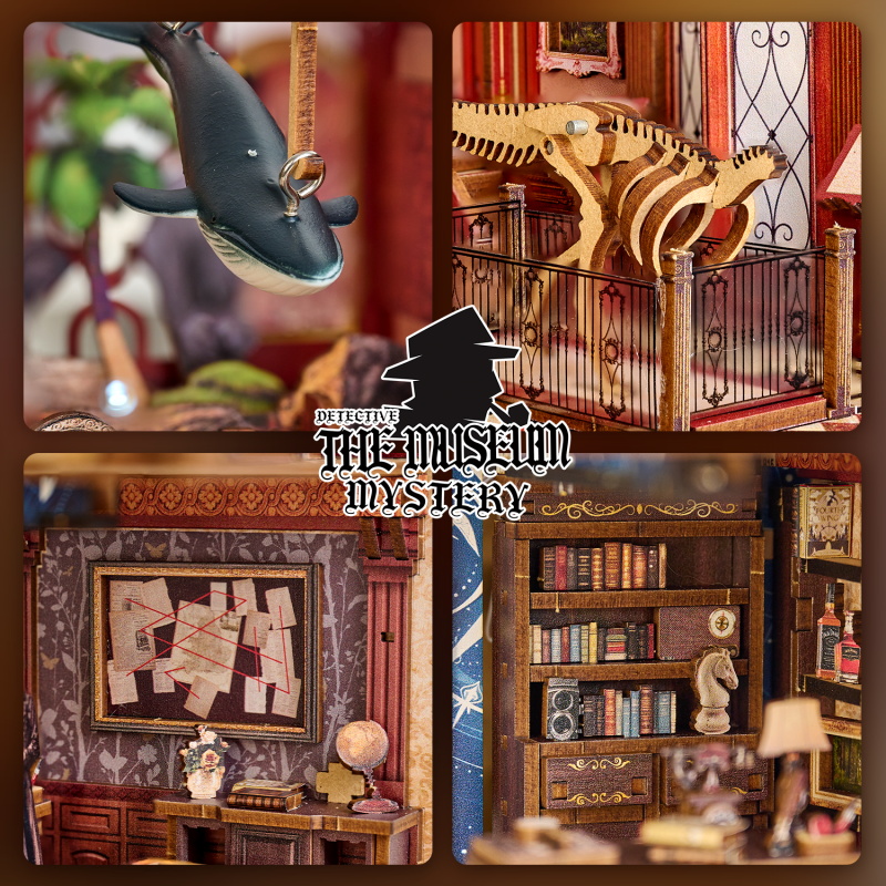 Zuuton DIY ブックヌークキット ミュージアムミステ - Diy Miniature Dollhouse Kit Book Nook のレビューと価格