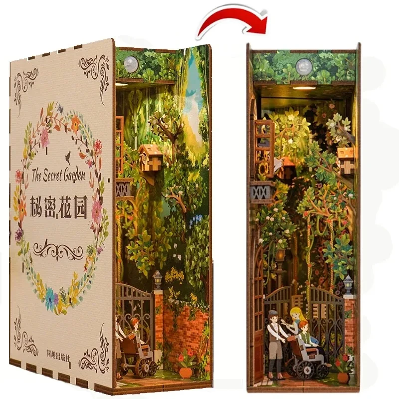新しい DIY 木製ブックコーナー棚挿入キットミニチュアアニ - Book Nook Shelf Insert Alley Diy のレビューと価格