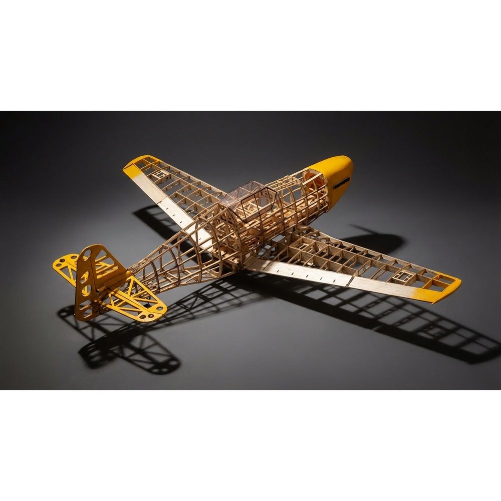 BF109 1020mm レーザーカット バルサウッド機体キ - Laser Cut Wooden Model Kit Assembly のレビューと価格