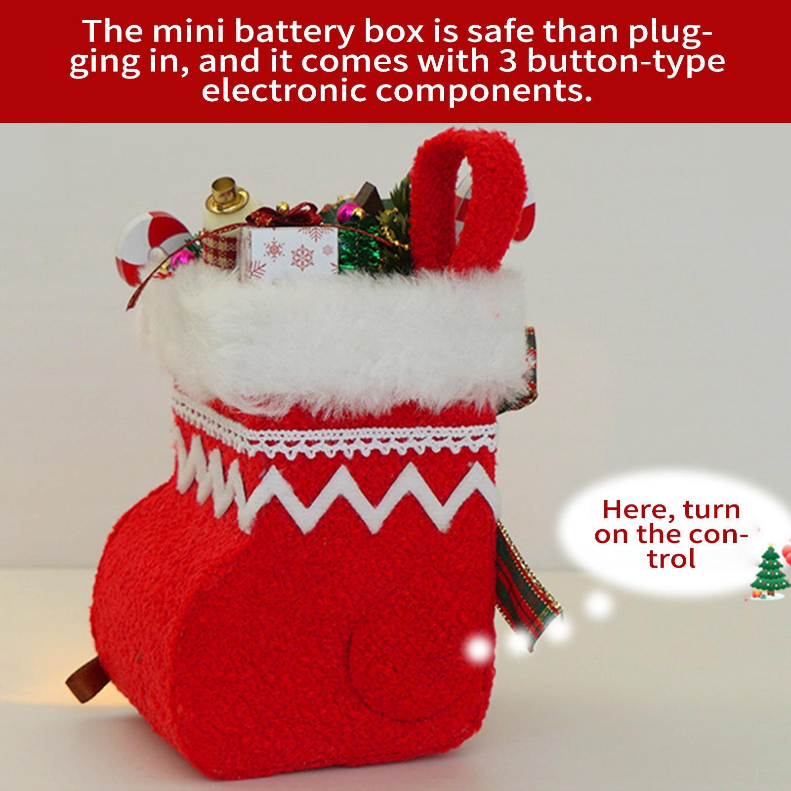 ミニチュアハウスキット、LEDライト付き、クリスマスストッキ - Miniature Led Light Kit For Dollhouse のレビューと価格