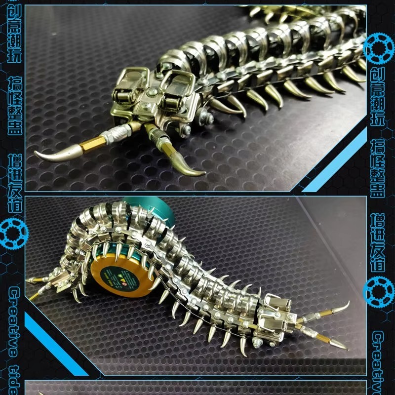 3Dパズル 金属製ムカデモデルキット 機械昆虫 ステンレス製 - Metal 3D Puzzle Stainless Model Kit のレビューと価格