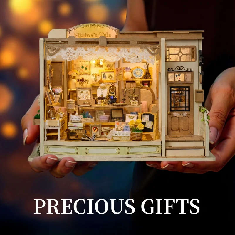 DIY木製ジュエリーショップのミニチュアモデルキット。家具や - Miniature Led Light Kit For Dollhouse のレビューと価格