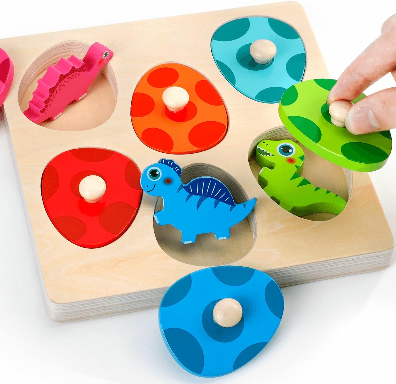 木製恐竜ジグソーパズルおもちゃモンテッソーリペグパズルゲーム - 3D Wooden Mechanical Puzzle Marble Run のレビューと価格